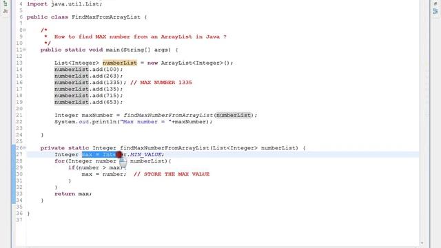 HOW TO FIND MAX NUMBER FROM AN ARRAYLIST IN JAVA смотреть онлайн