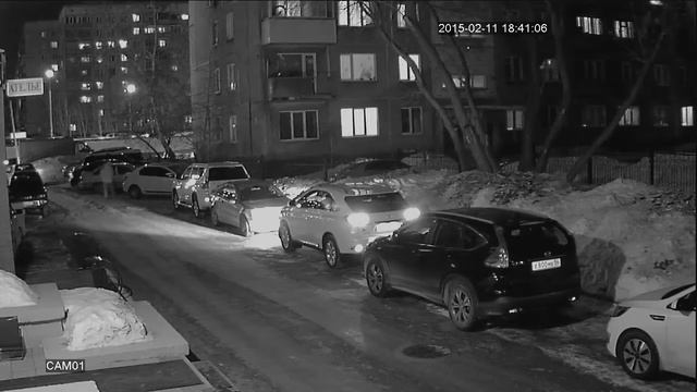 Ночное видео с AHD камеры CTV HDB2810A PE смотреть онлайн