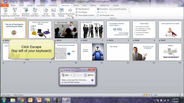 Taking a Screenshot of a Drop Down Menu with the Windows 7 Snipping Tool смотреть онлайн