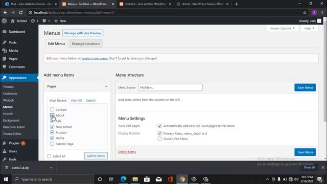 How to add a Menu in WordPress Website Tutorial || Urdu || Hindi смотреть онлайн
