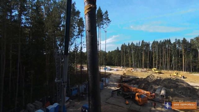 Шпунт для котлована / Труба 426 на 15 м / Ямобур / Автокран / Вибропогружатель