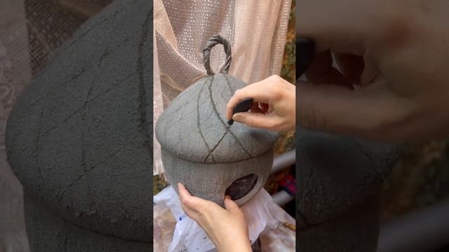 Жёлудь-скворечник из цемента. Сделай сам смотреть онлайн