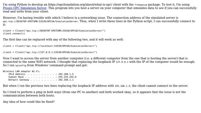 Access OPC server remotely (same network) смотреть онлайн