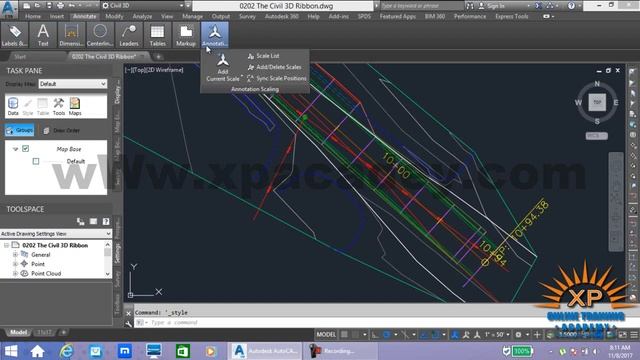 AutoCAD Civil 3d urdu Tutorials | Ribbon | xpacademy смотреть онлайн