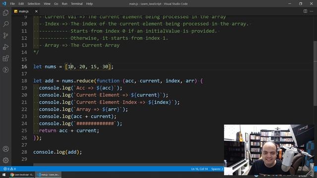 Learn JavaScript In Arabic 2021 - #075 - Higher Order Functions - Reduce смотреть онлайн