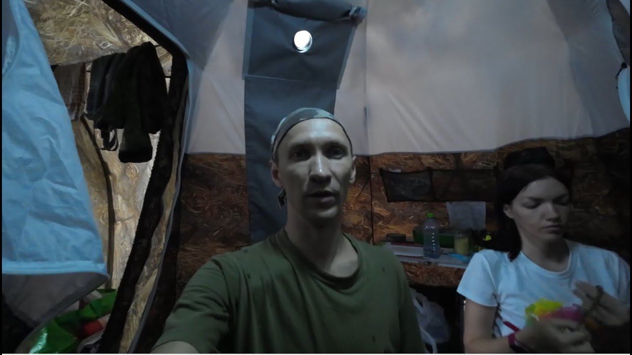 ЧАСТЬ 1. КОП НА СТАРОМ БОЛОТЕ. Отдыхаем семьей возле озера с палаткой УП-2 мини. Насобирали грибов. смотреть онлайн