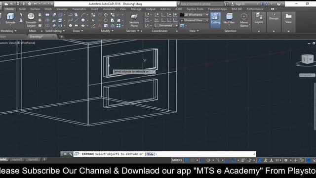AutoCAD 3D Tutorial - Office Table Modeling in Autocad + Rendering смотреть онлайн