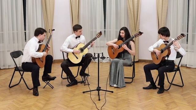 Giménez - La Boda de Luis Alonso (NSK Guitar Quartet) смотреть онлайн