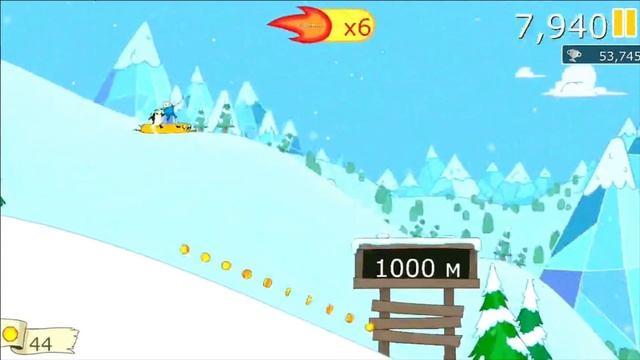 Обзор на Ski Safari: Adventure Time [RUS] #6 смотреть онлайн