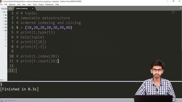 Tuple Data Type - Closer look at python data types смотреть онлайн