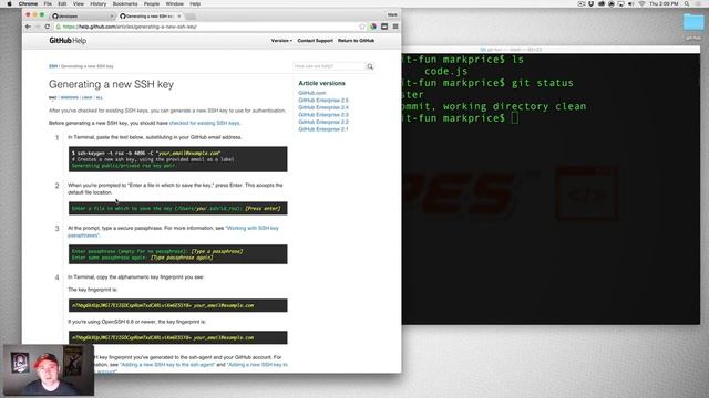 50. Setting up Github on macOS - Full stack web development Course смотреть онлайн