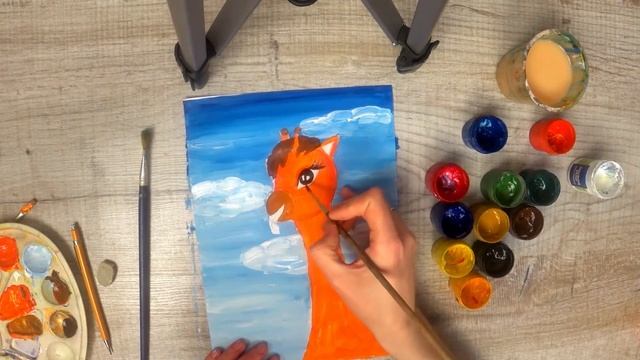 Рисуем жирафа (часть 2) смотреть онлайн