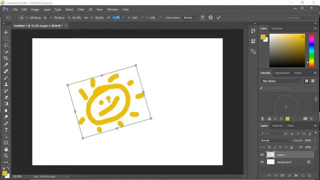 Photoshop Move Scale Rotate Flip смотреть онлайн
