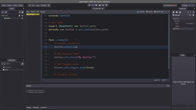 Button ► Nodes in Godot Engine смотреть онлайн
