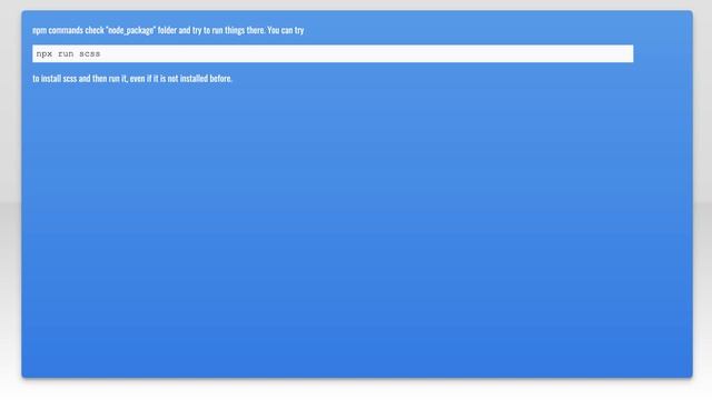 Node-sass is not recognized by command line смотреть онлайн