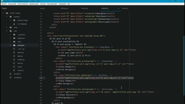 [3] Сортировка товаров по категориям (Интернет магазин на Python [Django]) смотреть онлайн