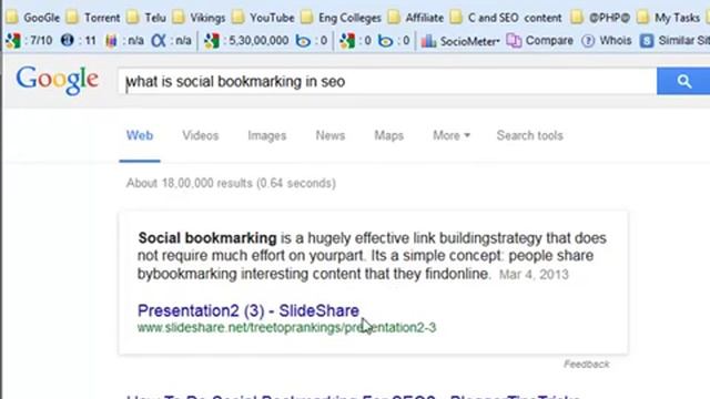 Social Bookmarking Part 1 in SEO Telugu | VLR Training Class 67 смотреть онлайн