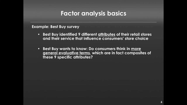 Factor Analysis Intro (Marketing Research Module 5, Video 6) смотреть онлайн