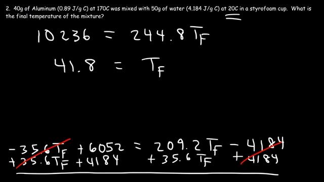 Final Temperature Calorimetry Practice Problems - Chemistry смотреть онлайн