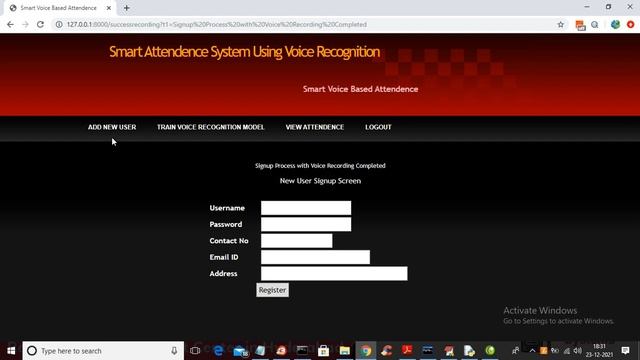 Smart Attendance System Using Voice Recognition || HTML || CSS || JAVASCRIPT || PYTHON || MYSQL смотреть онлайн