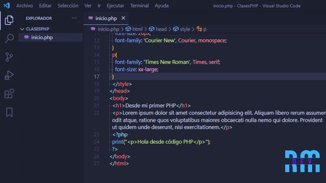 Fundamentos Básicos de #PHP. Mezclando PHP con #HTML5 y Variables con sus tipos de datos. PARTE 1. смотреть онлайн