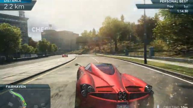 Need For Speed Most Wanted (2012) Sports Sprint Pagani Huayra Gameplay смотреть онлайн