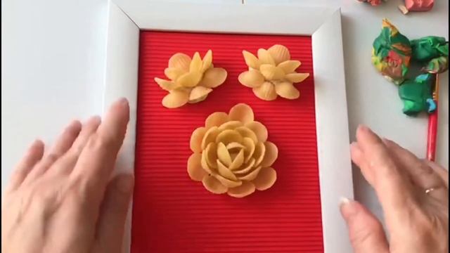 Мастер-класс картины из макарон 