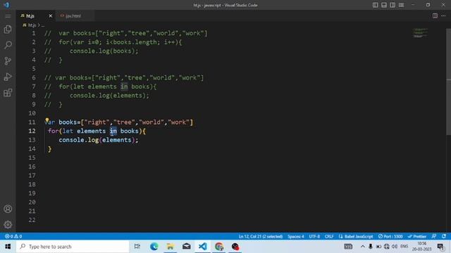 For in For Of For Each loop in Array/JavaScript#javascript #viralvideo смотреть онлайн