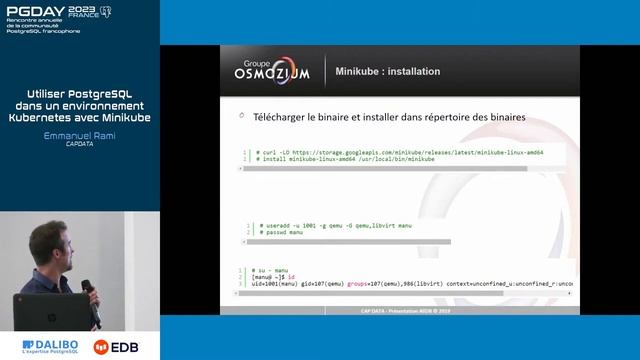 PG Day Strasbourg 2023 : Utiliser PostgreSQL dans un environnement Kubernetes avec Minikube смотреть онлайн