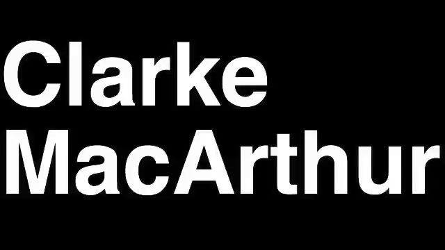 How to Pronounce Clarke MacArthur Toronto Maple Leafs NHL Hockey Player Runforthecube смотреть онлайн