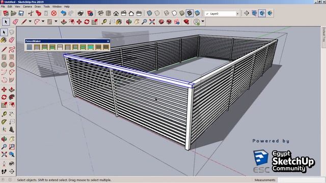 Fence-Maker Plugin for SketchUp смотреть онлайн