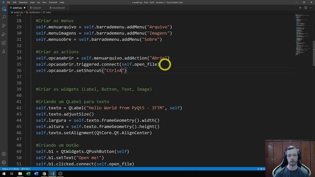 PDI - Semana 13: PyQt5 - Barra de menus - aula 01 смотреть онлайн