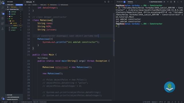 Belajar Java [OOP] - 04 - Constructor смотреть онлайн