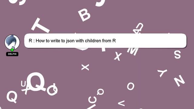 R : How to write to json with children from R смотреть онлайн