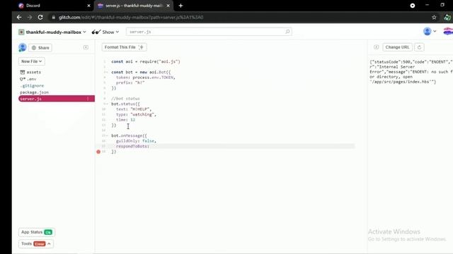 How To Make a Discord Bot With AOI.JS [#1] | AryanAzoz смотреть онлайн