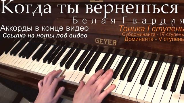 Когда ты вернешься (разбор на фортепиано) смотреть онлайн