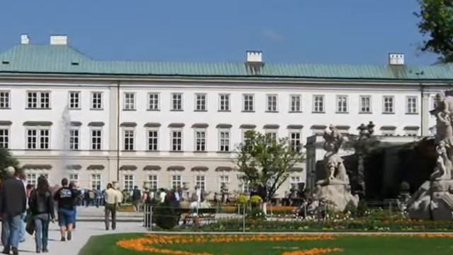 Австрия Зальцбург Дворцово парковый комплекс Мирабель смотреть онлайн