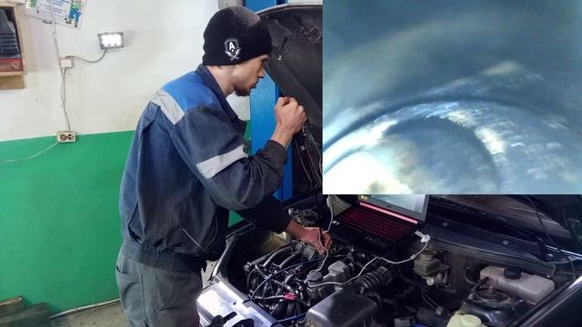 СТО "ГЕФЕСТ" Осмотр двигателя "приора" эндоскопом смотреть онлайн