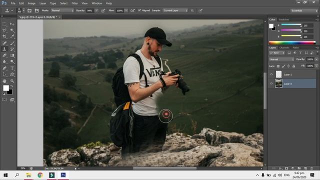 How to Use Clone Stamp Tool Photoshop Class 16.Subtitle Available In 10 Languages смотреть онлайн