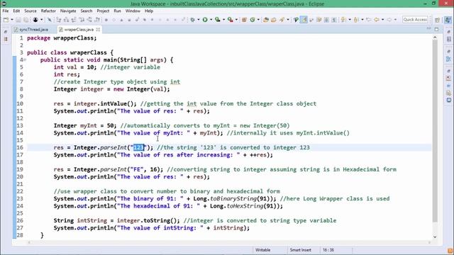 Java Essentials - Wrapper classes in java смотреть онлайн