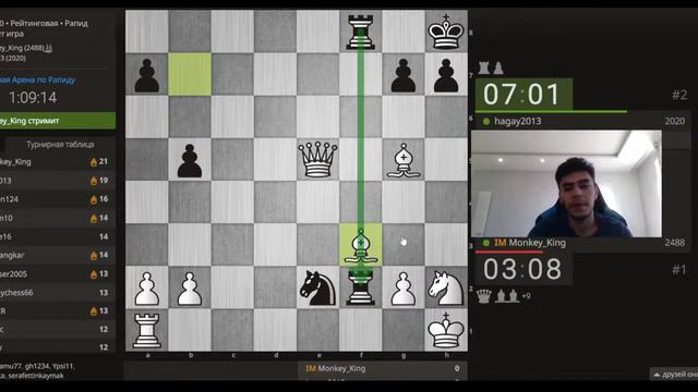 Puzzle Streak & Bronstein games / Пазл стрик lichess.org [RU] смотреть онлайн