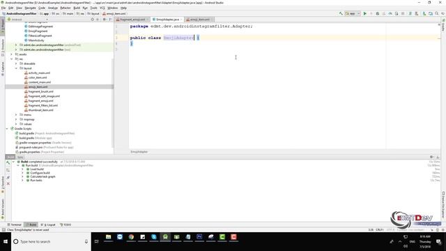 Android Studio Tutorial - Instagram Filter part 5 Add Emoji смотреть онлайн
