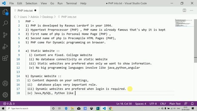 Learn PHP in Hindi | History and Introduction | Tutorial for Beginners | PHP @Session1st смотреть онлайн