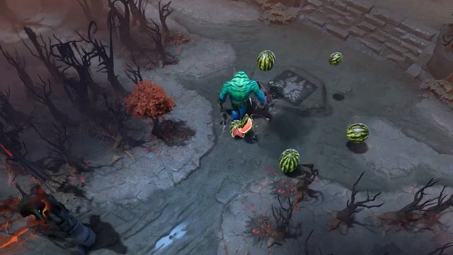 Tidehunter scatters watermelons with new Battle Pass 2022 taunt смотреть онлайн
