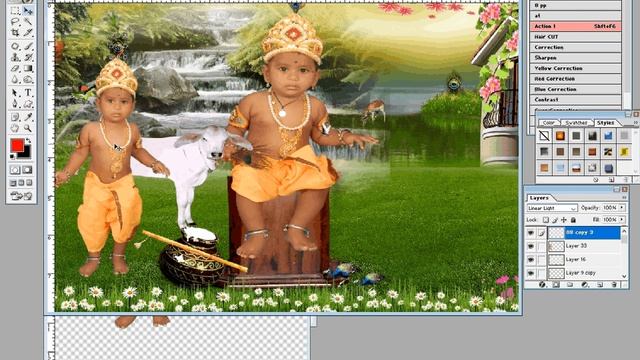 How to Change Dress in Photoshop CC 2017, Photoshop CS, Photoshop 7 || Krishna Dresses PSD File смотреть онлайн