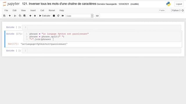 [Algorithme] - 121. Inverser tous les mots d'une chaîne de caractères [Python] смотреть онлайн