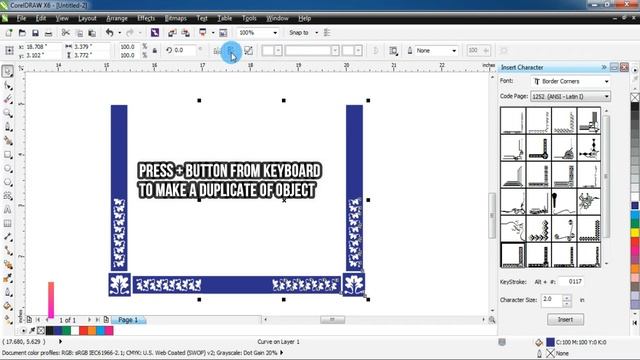 Graphics Designing with Corel Draw || Borders, Corners for Certificate || PART-14 смотреть онлайн