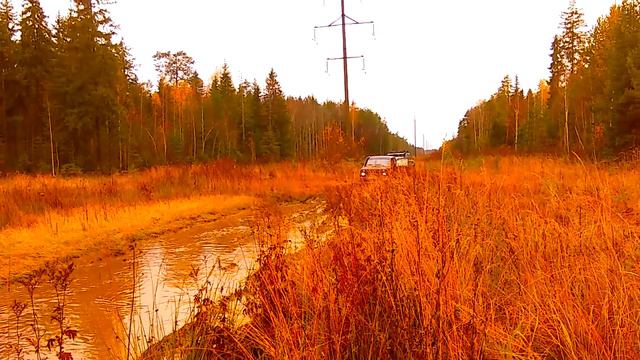 Газ 69, Уаз, нива рвет, внедорожник, грязь смотреть онлайн