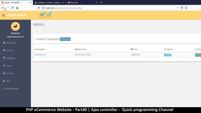 #40 PHP Ecommerce website development | Ajax controller | MVC OOP - Quick programming смотреть онлайн