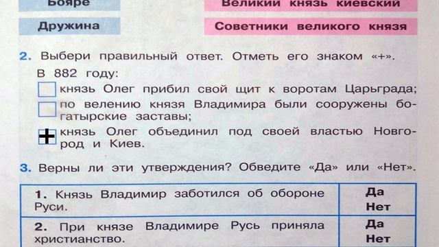 Окружающий мир. Рабочая тетрадь 4 класс 2 часть. ГДЗ стр. 11 №2 смотреть онлайн